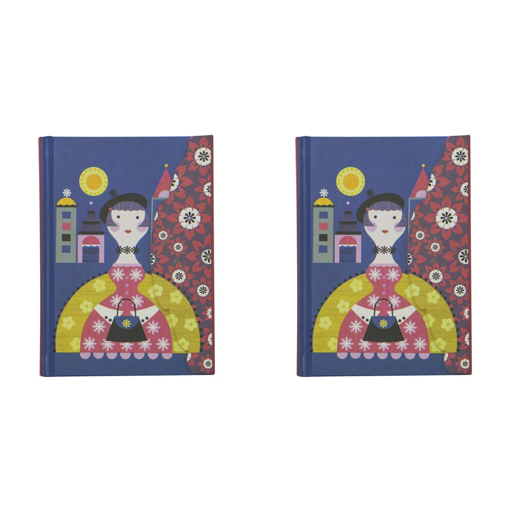 2x Lantern Studios Ellen G A6 Journal/Notebook Hardcover Stationery French Lady