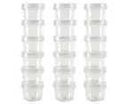 3x 6pc Urban Kitchen 45ml Plastic Containers Twist Stackable Food Storage CLR