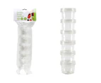 3x 6pc Urban Kitchen 45ml Plastic Containers Twist Stackable Food Storage CLR