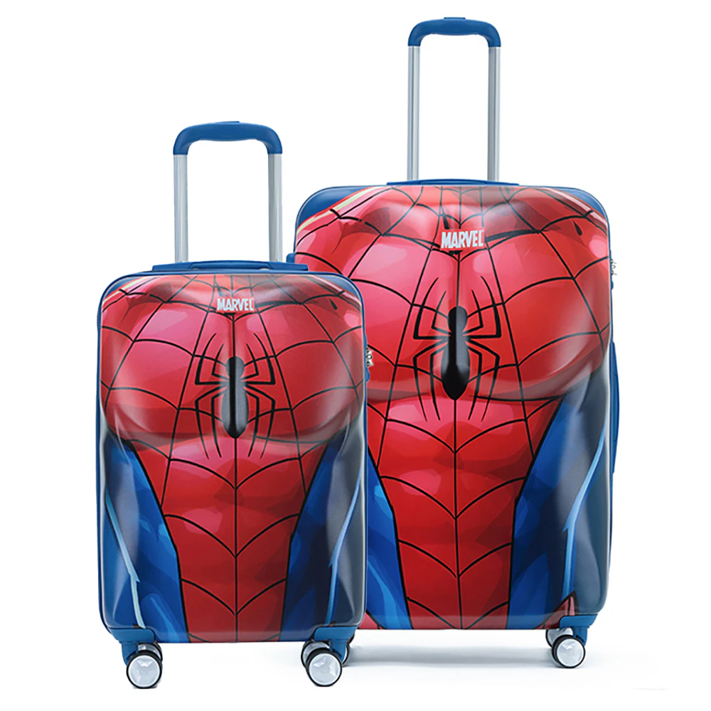 2pc Marvel Spiderman Pc 19" 28" Trolley Luggage Suitcase Travel Small Large