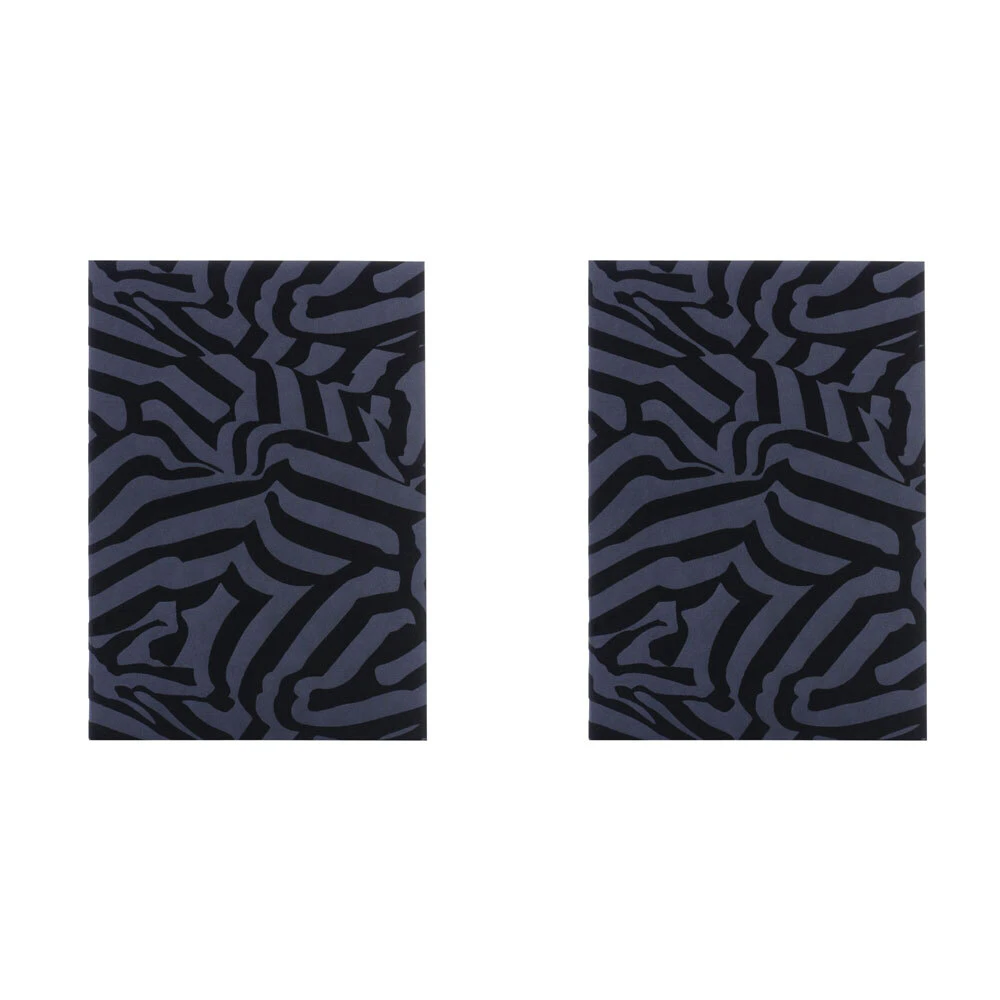 2x Christian Lacroix A5 Riviera Workbook Notebook Writing Stationery Black Flock