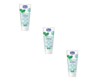 3x Chicco Nursing Kids/Children 50ml Toothpaste Dental Oral Care Mild Mint 6y+