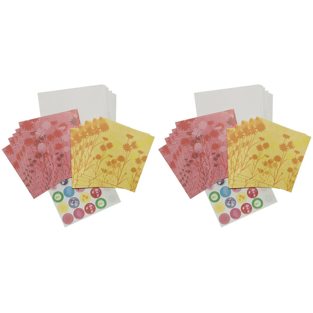 2x Lantern Studios Notecards Office/School Message Notes Stationery Sunflowers