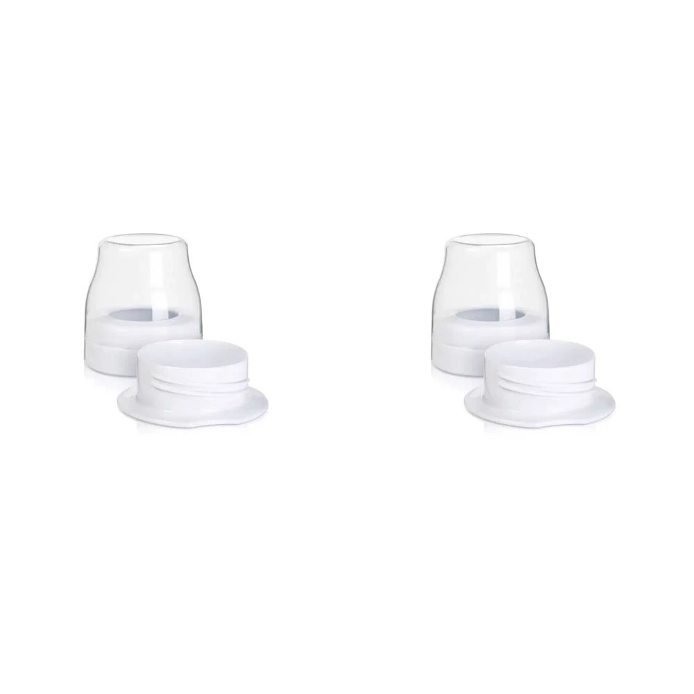 2x 2pc Philips Avent Sterile Teat Travel Pack/Portable Nipple Cover White 18m+