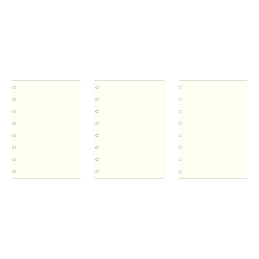 3x 32pc Filofax A5 Notebook Refill White Plain Paper Writing School Stationery