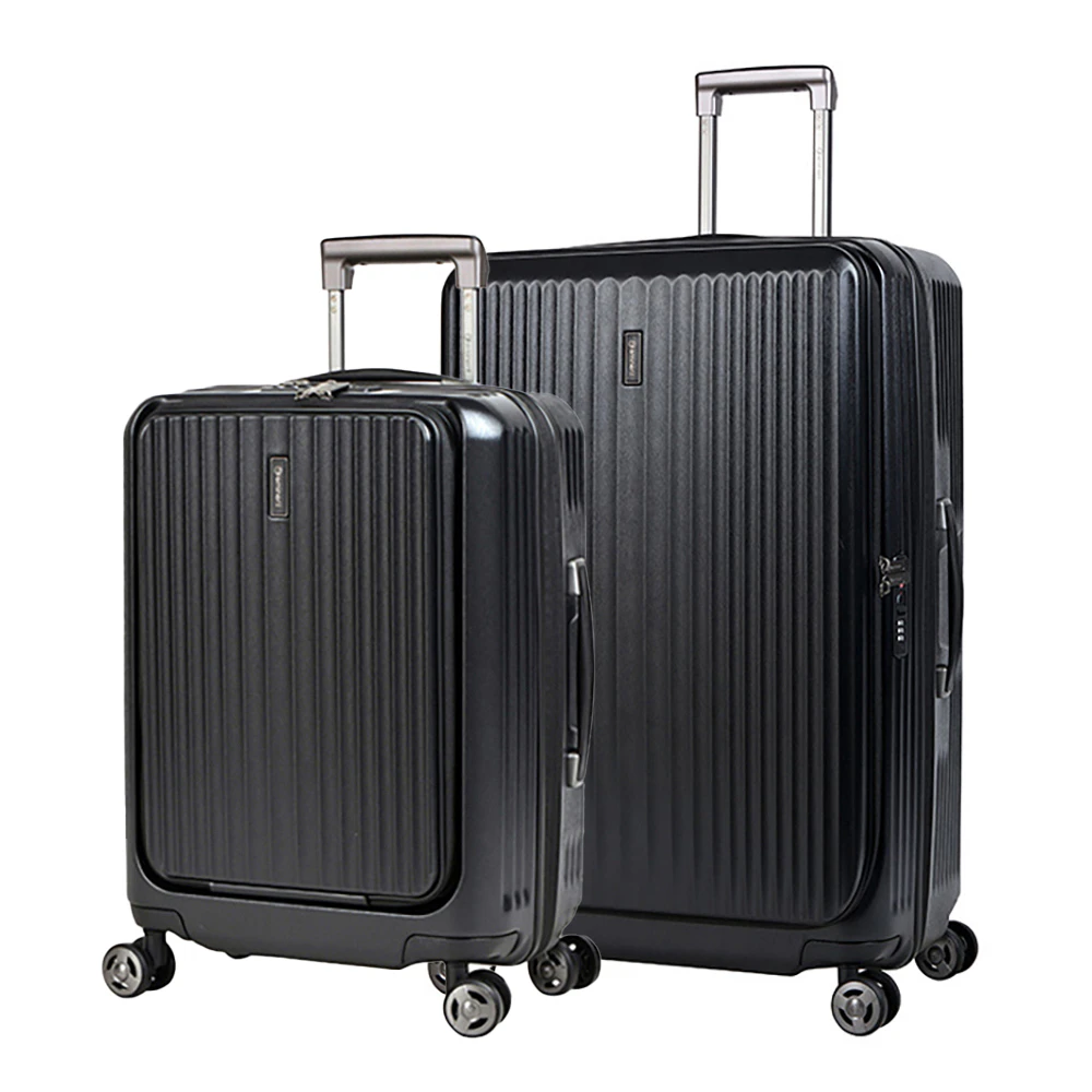 2pc Eminent 20"/28" Trolley Travel Case Luggage Suitcase Travel S/L Black