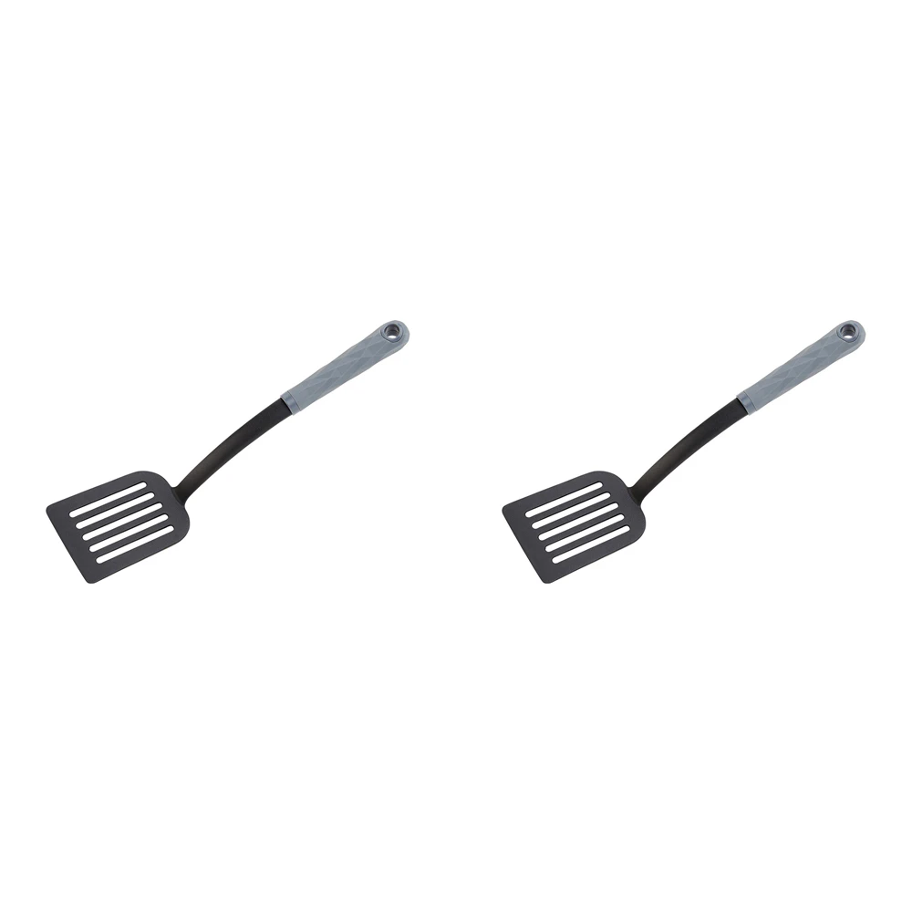 2PK Wiltshire Diamond Soft Touch Kitchen Slotted Turner/Flipper Utensil Tool