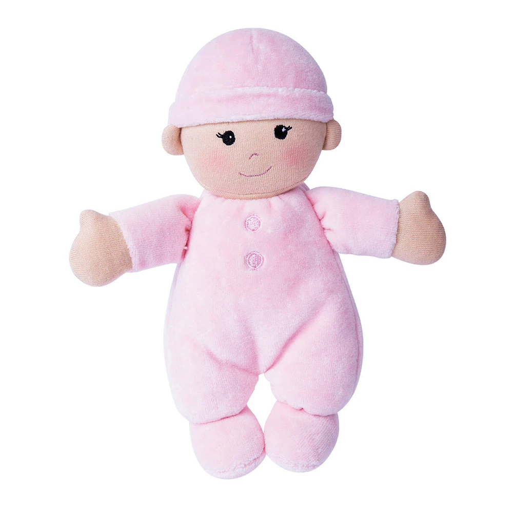 Apple Park Organic Cotton 24cm First Baby Doll PNK Infant/Toddler Cuddle Toy 0m+