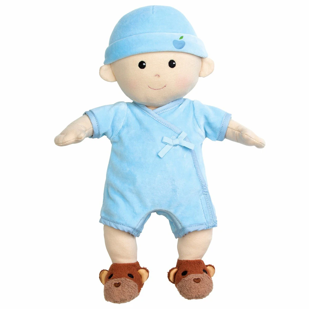 Apple Park Organic Cotton 31cm Baby Doll Boy Infant/Toddler Soft Cuddle Toy 0m+