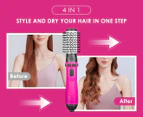 Monika 4in1 1200W  Air Styler Hair Dryer Brush w/ Ionic Care Tech Straightening Curling Blow Drying