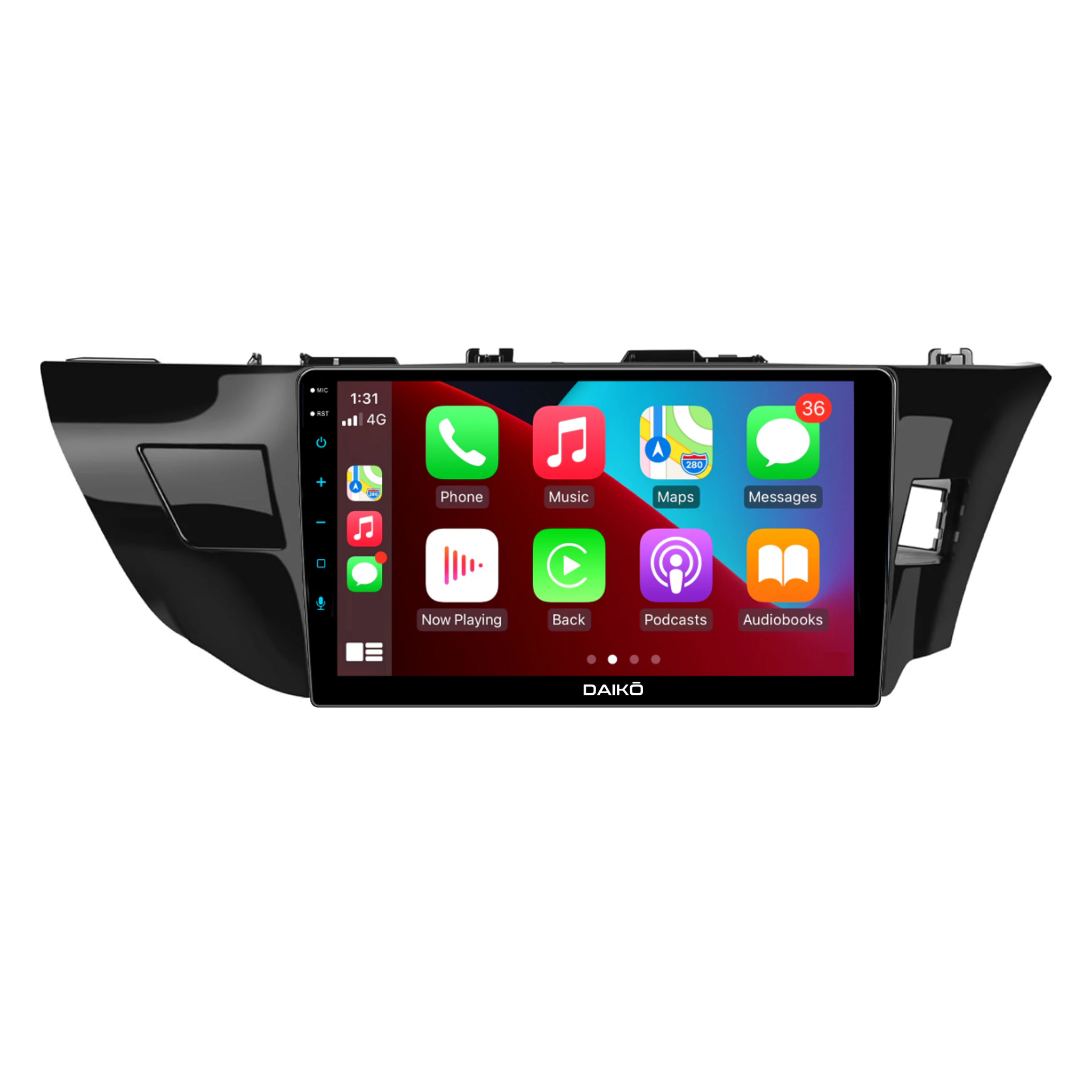 Daiko Car Stereo Carplay Android Auto For Toyota Corolla 2014-2017 10Inch - DAIKO X 4-Core 2GB RAM + 32GB