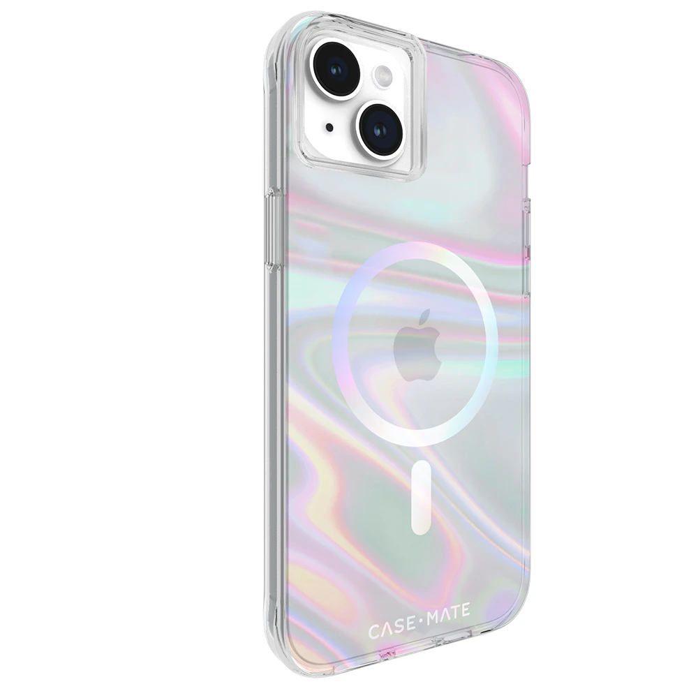 Case-Mate Soap Bubble MagSafe Case For iPhone 15 Plus - Iridescent