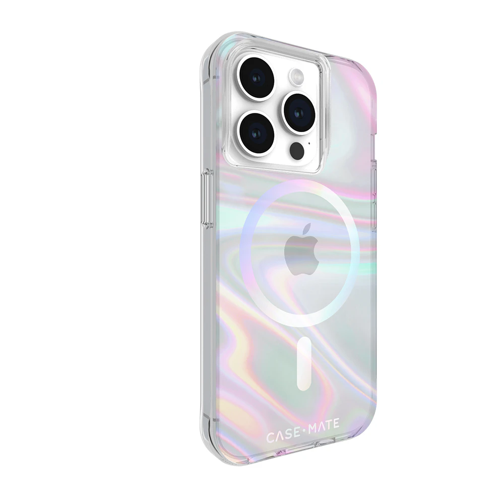 Case-Mate Soap Bubble MagSafe Case For iPhone 15 Pro - Iridescent