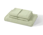 Daniel Brighton Micro Luxe Combo Fitted Sheet Set - Sage