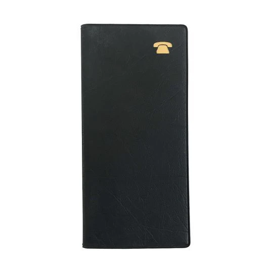 Collins Telephone Address Book Slim Black PVC Cover 2760.V99