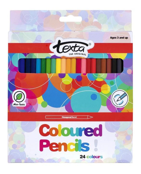 Texta Coloured Pencils - Pack of 24 0245820