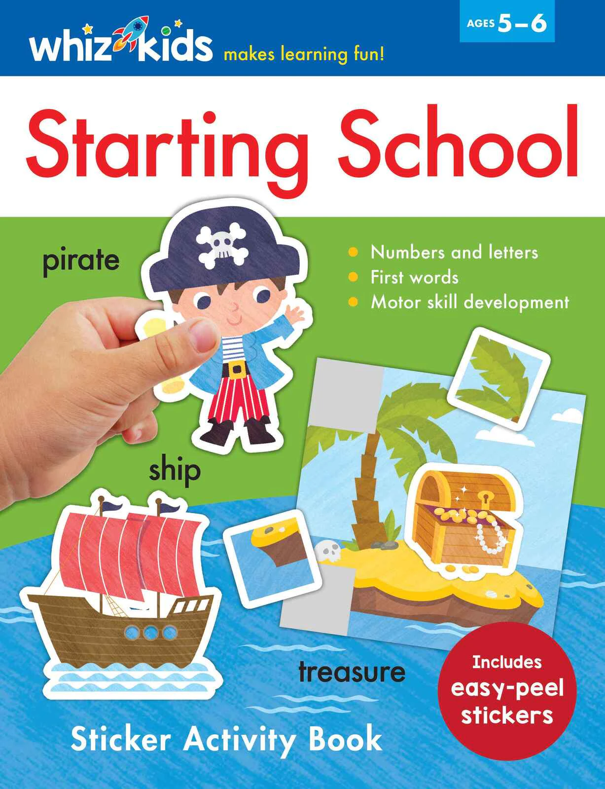 Lake Press Whiz Kids Starting School Sticker Activity Book Ages 5-6