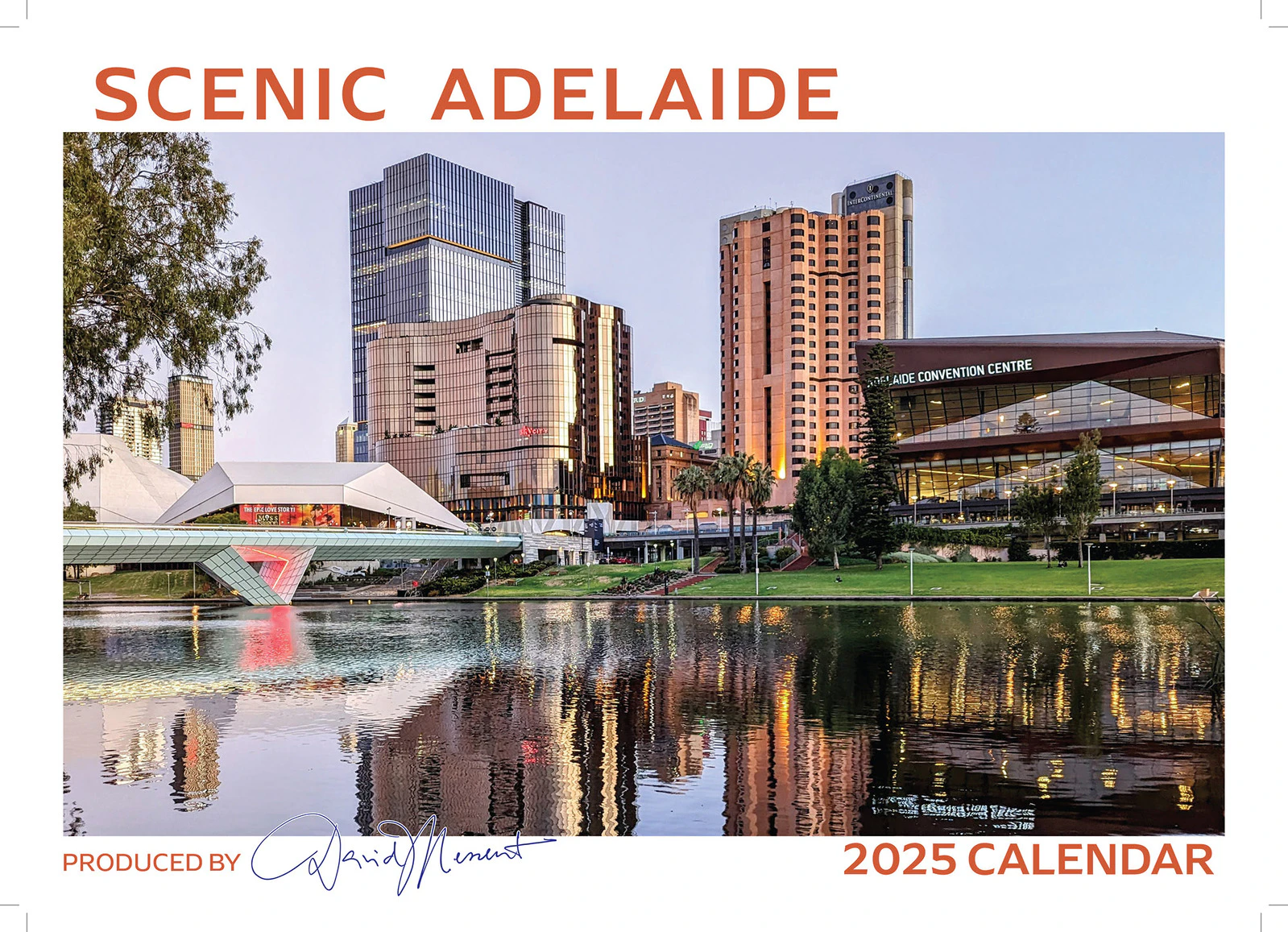 2025 Calendar Scenic Adelaide Wall David Messent ADC