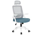 ALFORDSON Mesh Office Chair Executive Seat Tilt Gaming Racing Computer Blue & Grey