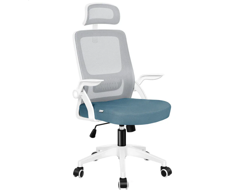 ALFORDSON Mesh Office Chair Executive Seat Tilt Gaming Racing Computer Blue & Grey