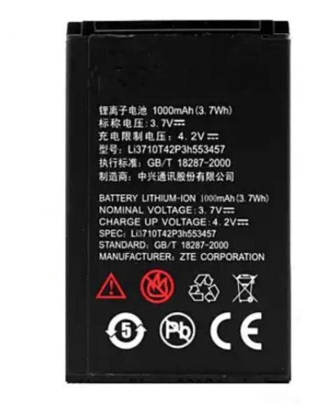 Replacement Battery For ZTE Telstra Easy Call 3 T303 Li3710T42P3h553457.