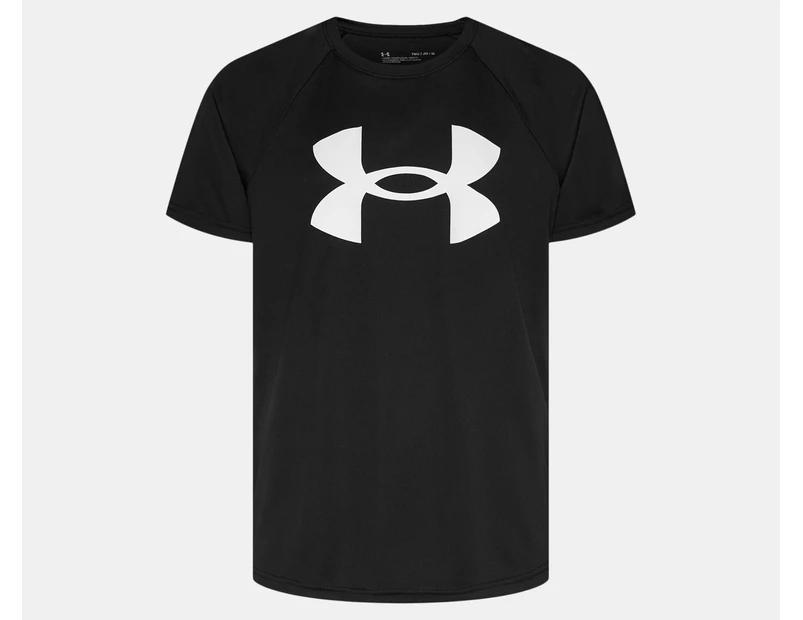 Under Armour Youth Boys' UA Tech Big Logo Short Sleeve Tee / T-Shirt / Tshirt - Black/White