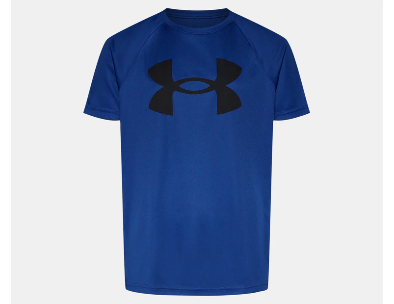 Under Armour Youth Boys' UA Tech Big Logo Tee / T-Shirt / Tshirt - Royal Blue/Black