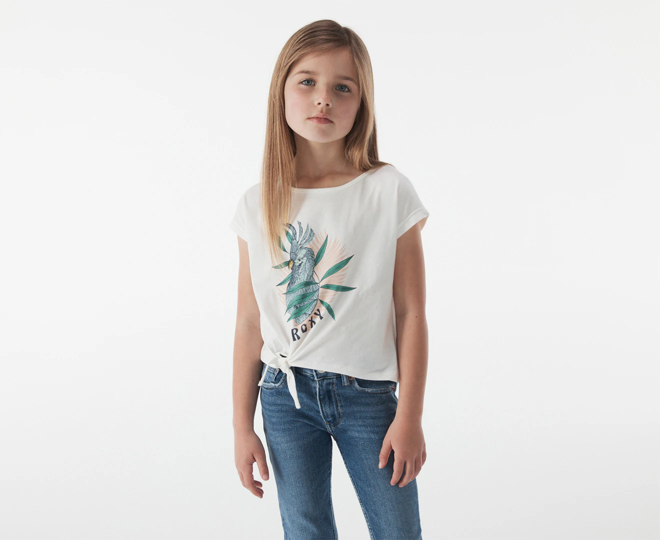 Roxy Girls' Pura Playa Tee / T-Shirt / Tshirt - Snow White