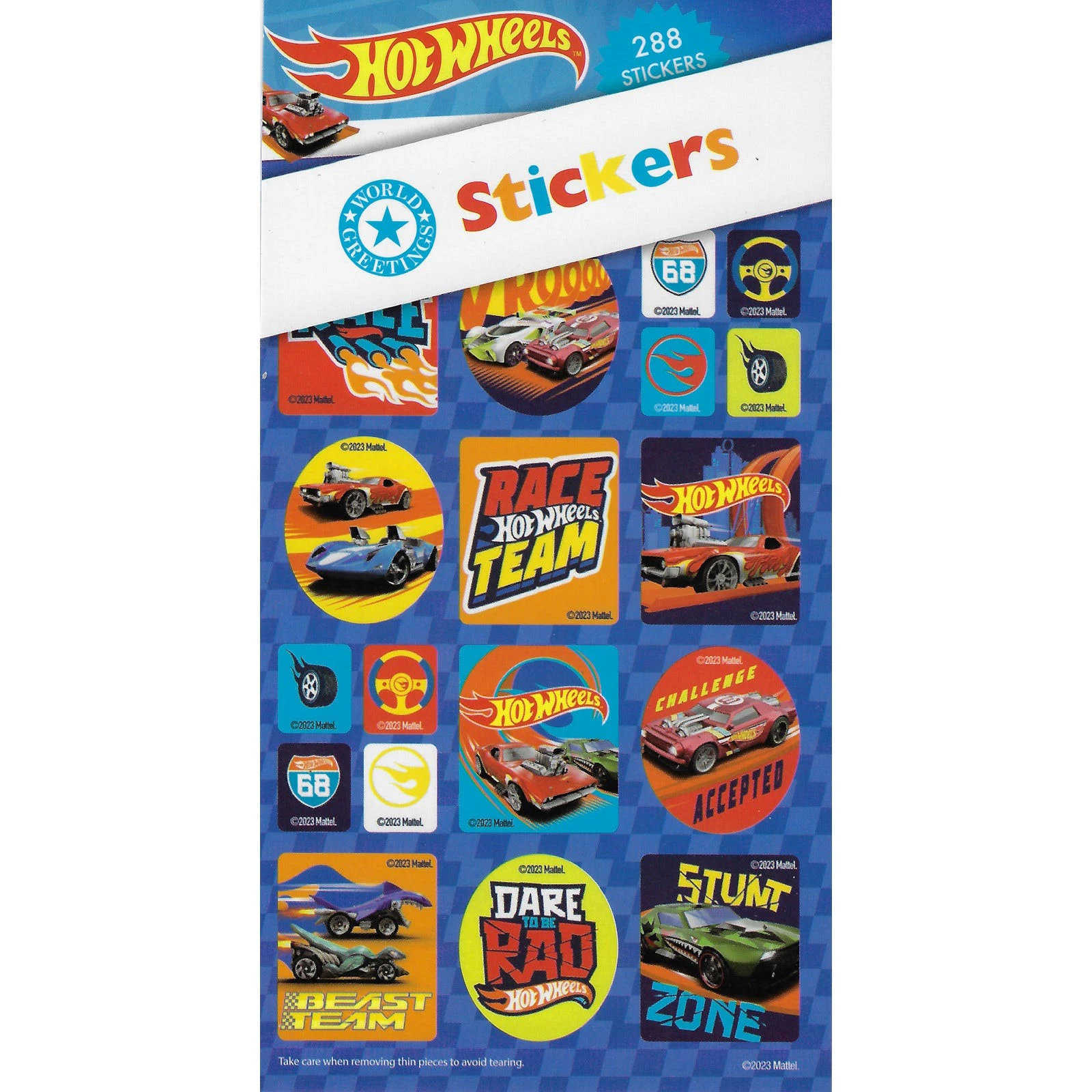 Hot Wheels Sticker Book (12 Sheets)