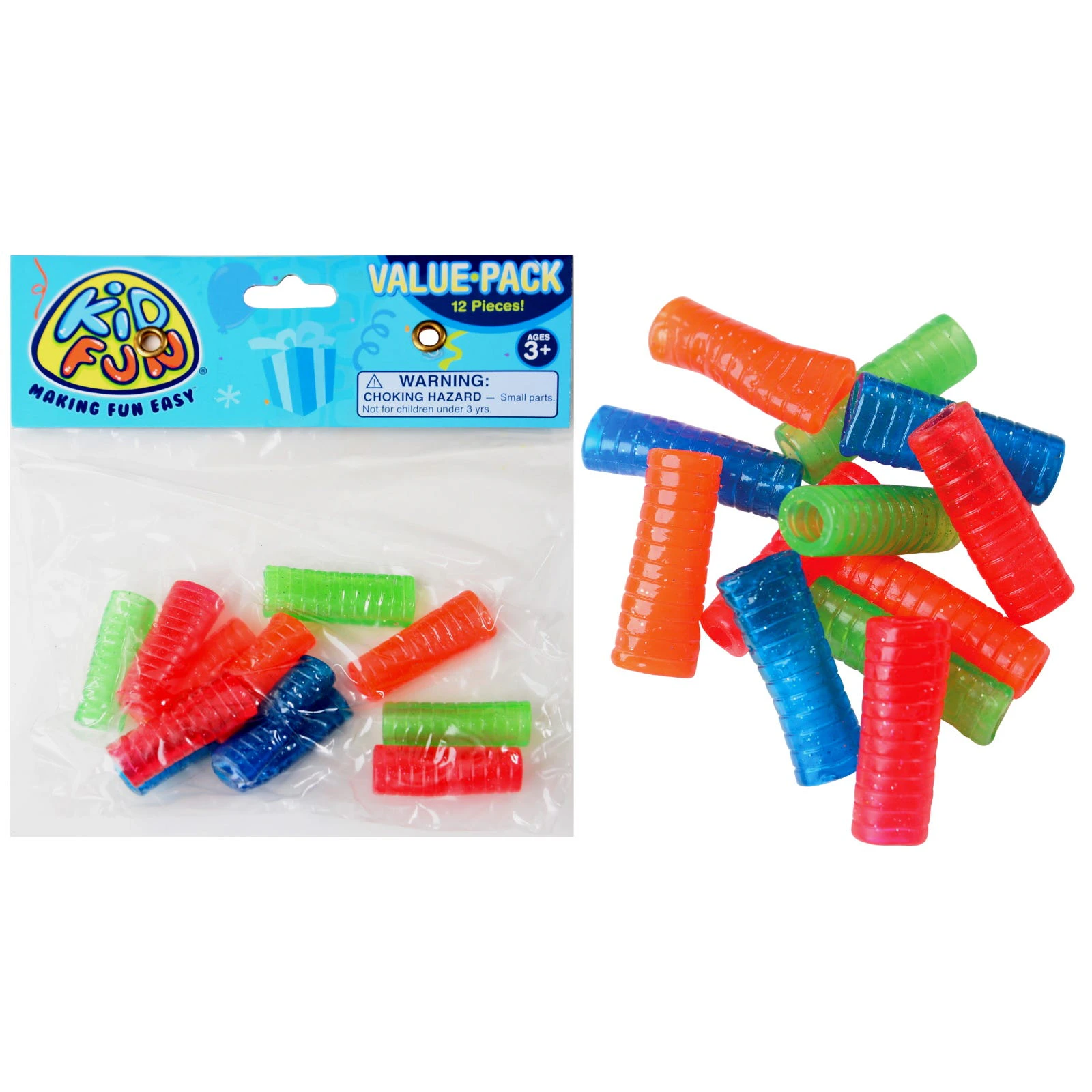 Assorted Glitter Pencil Grips (Pack of 12)