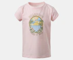 Billabong Girls' Keep It Wild Short Sleeve Tee / T-Shirt / Tshirt - Pink