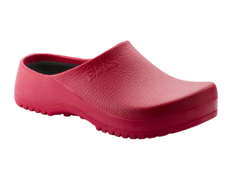 Birkenstock Super Birki Polyurethane Clog Sandals (Red)