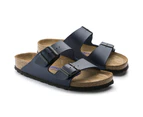 Birkenstock Arizona Birko-Flor Soft Footbed Narrow Fit Sandal (Blue, Size 36 EU)