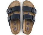 Birkenstock Arizona Birko-Flor Soft Footbed Narrow Fit Sandal (Blue, Size 36 EU)