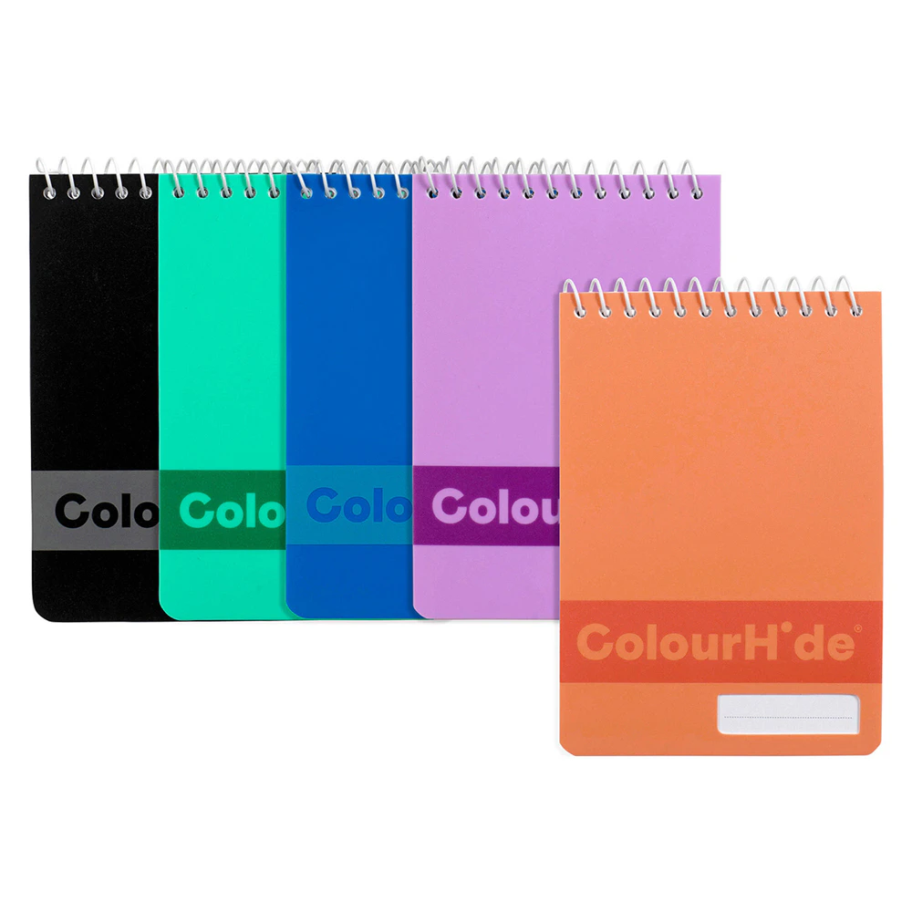 16x Colourhide Pocket Notebook 112x77mm Ruled 96-Pages Writing Stationery Assort