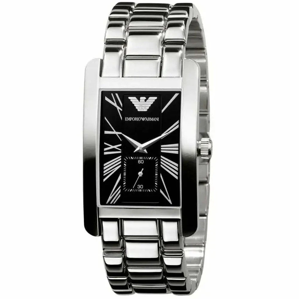 Emporio Armani AR0156 Classic Black Rectangle Men's Watch