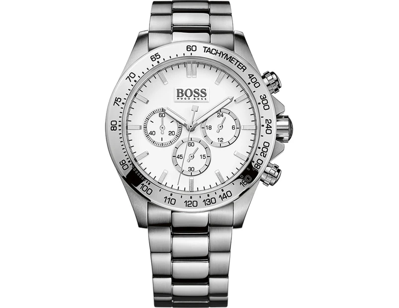 Hugo Boss 1512962 Ikon Mens Silver Dial Chronograph Watch