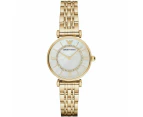 Emporio Armani AR1907 Mother of Pearl Dial Gold-Tone Stainless Steel Ladies Watch