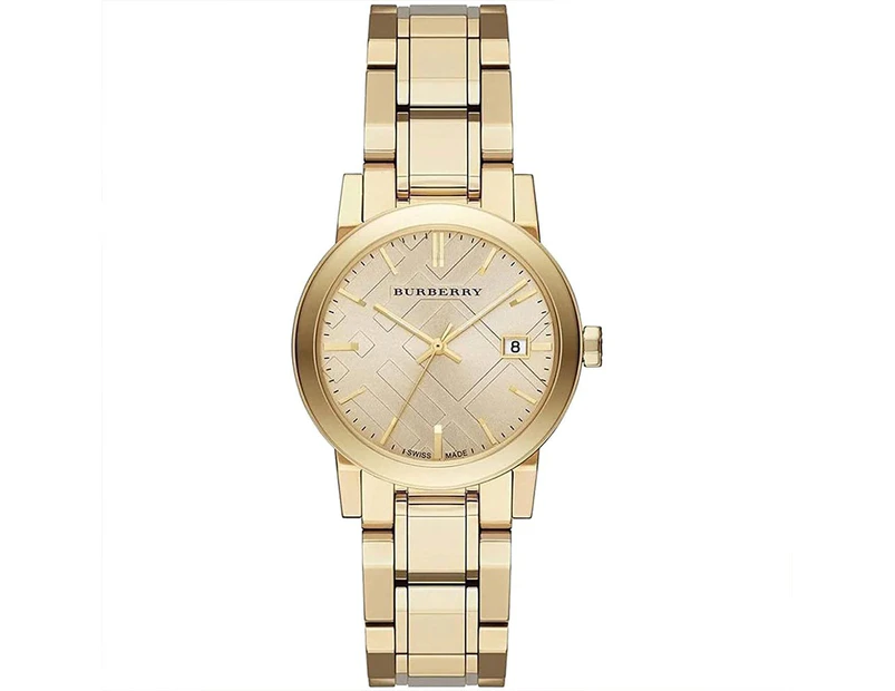 Burberry BU9134 Ladies Watch The City 34mm Champagne Gold