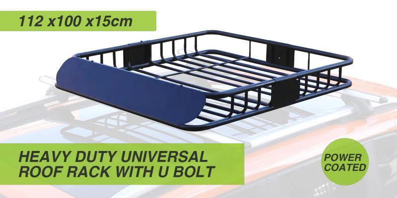 Velobici Universal Roof Rack Car Luggage Carrier Steel Vehicle Cargo 112cm