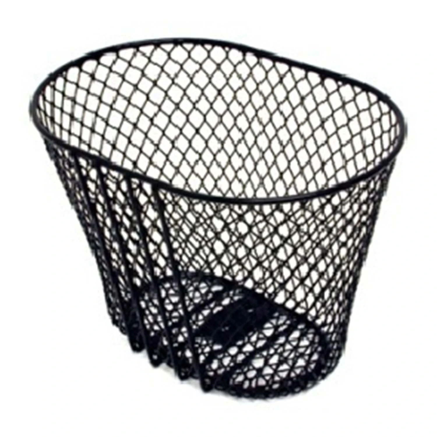 Black Pvc Coated Wire Mesh Front Bike Carry Basket