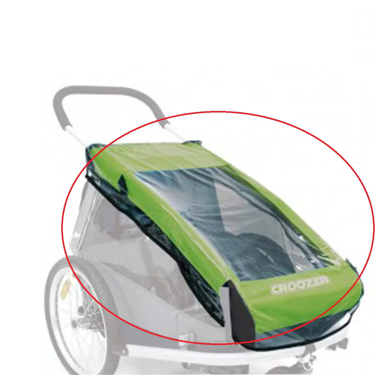 Croozer Transparent Rain Cover For Kid For 2/kid For 2 Plus Bike Trailer