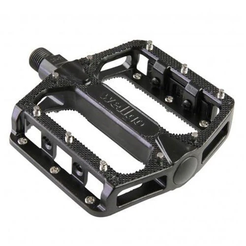 QBP Pedal - Mtb Alloy Platform - Du Bearing - 9/16 Black - 109*100*28 mm - Removable Pins - Tw