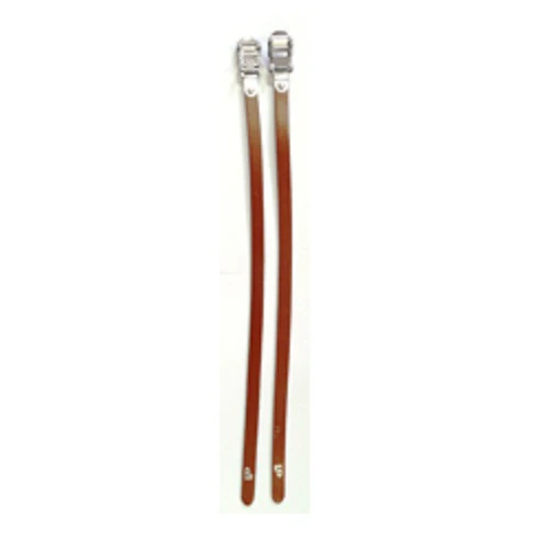 Leather Toe Straps - Brown