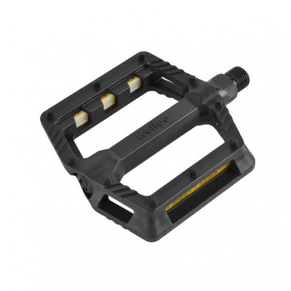 QBP Pedal - Plastic Mtb Platform - Du Bearing - 9/16 - Black - 100*100*28 mm