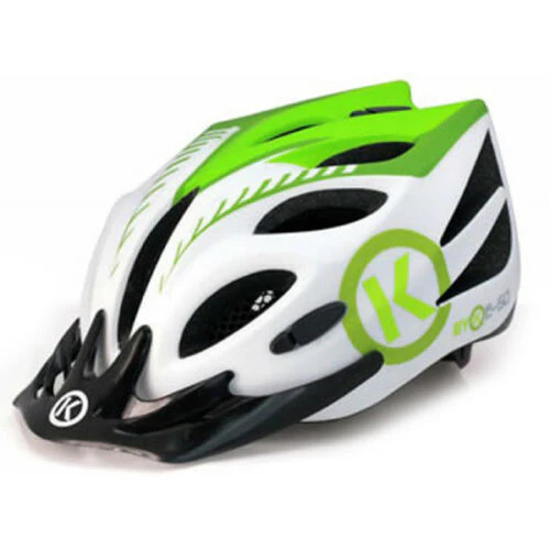 Byk E 50 Adjustable Kids Bike Safety Helmet For 4 10yo White Green 50 55cm