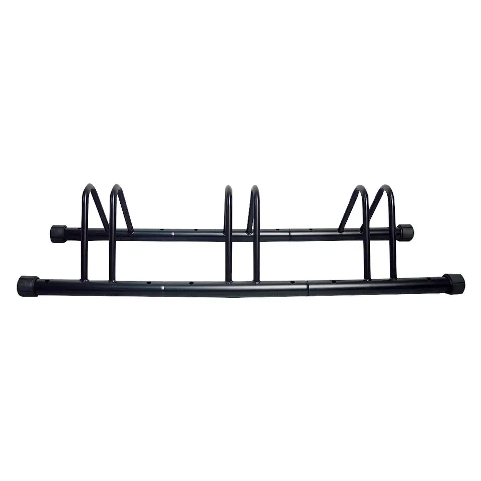 Velobici Set of Three Bicycle Storage Holder Stand; Bike Floor Parking Rack; Portable Steel Bike Parking Rack