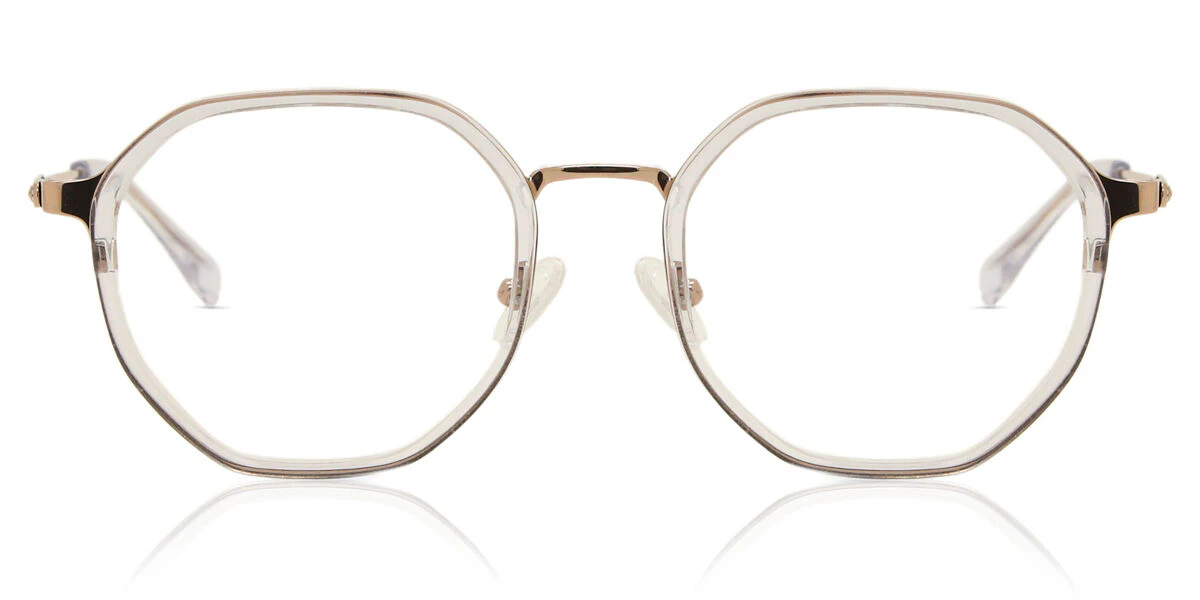 Full Rim Geometric Clear/Rose Gold Arise Collective 14085 C3 Fashion Women Eyeglasses