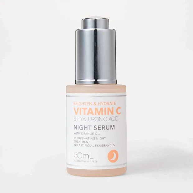 Vitamin C & Hyaluronic Acid Night Serum 30ml - Anko