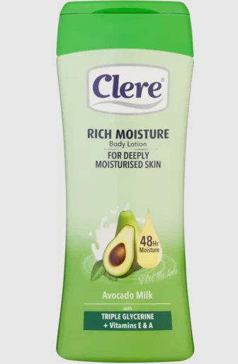 Clere Hand & Body Lotion Smoothing Avocado Milk 400ml